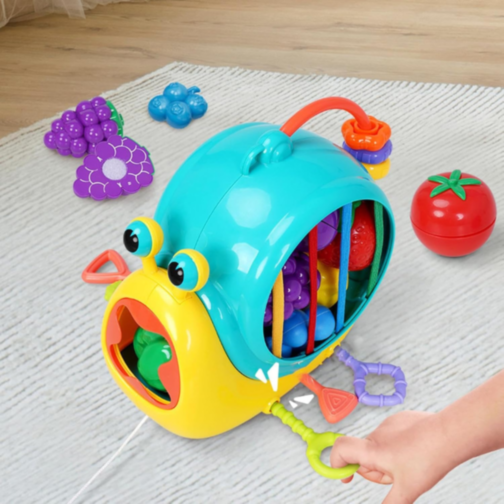 Melc Interactiv cu Fructe și Legume – Dezvoltare Sensorială pentru Copii
