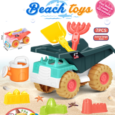 Set Jucării de Plajă cu Camion Basculant și 7 Piese (culoare aleatorie) | image