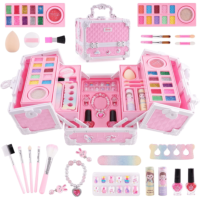 Set Machiaj Copii Valiză Roz cu Accesorii  | image