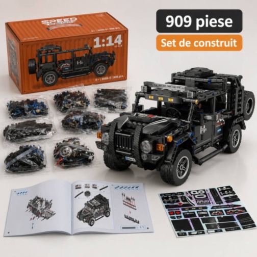Set de construcție SUV off-road din 909 piese