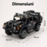 Set de construcție SUV off-road din 909 piese
