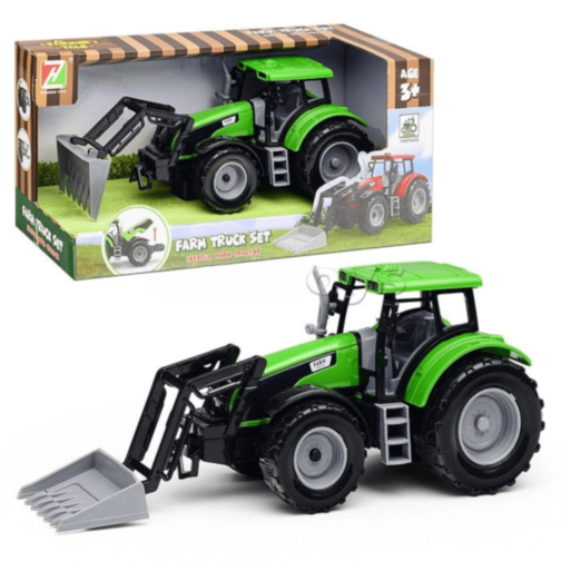 Tractor de Jucărie cu Cupă Frontală (culoare aleatorie)