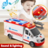 Ambulanță Jucărie cu Lumini, Sunete și Targă