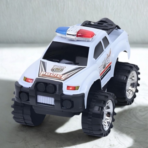 Mașină de Poliție Off-Road cu Roți Mari pentru Copii (culoare aleatorie)