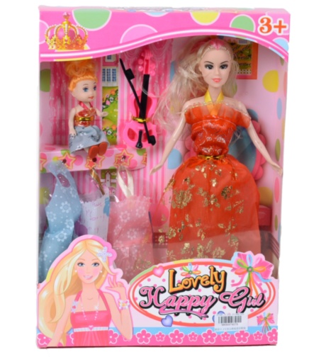 Barbie cu Fiica, Vioară și 3 Ținute 