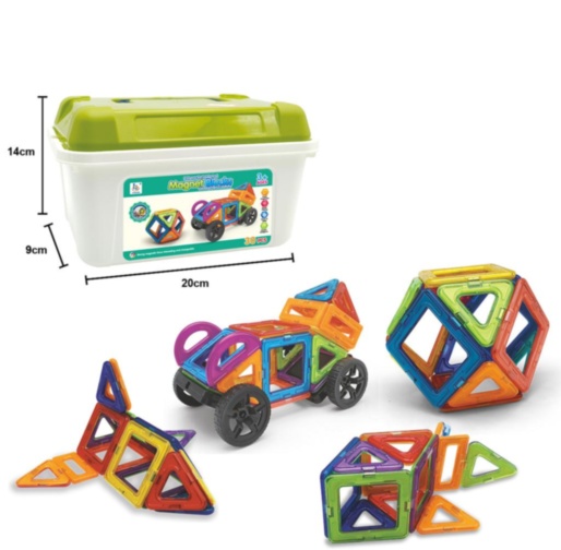 Set de Construcție Magnetic 30 Piese  