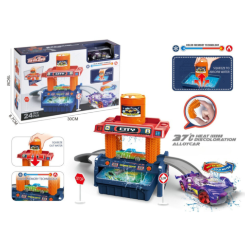 Set Spălătorie Auto Interactivă – Schimbare de Culoare cu Tehnologia Termică