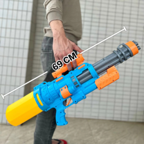 Super Pistol cu Apă de 69 cm, Capacitate Mare (culoare aleatorie)