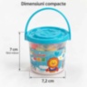 Set plastilină colorată cu 10 bucăți și formă