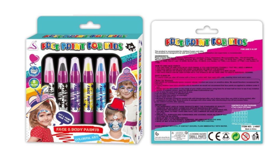 Set 6 Creioane Colorate pentru Fată și Corp