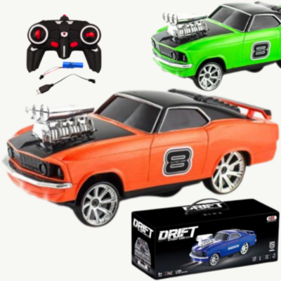 Mașină de Drift cu Motor Supercharged cu Telecomandă și Baterie Reîncărcabilă | image