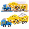 Camion cu Trailer, 2 Mașinuțe și 2 Bărci, 38cm
