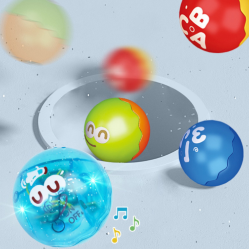 Roller Coaster Pinguin cu Roti și Bile Colorate