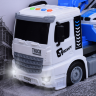 Camion Evacuator cu Macara și Mașină de Poliție – Sunete și Lumină