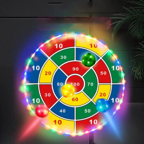 Set Darts cu Lumină și Bile Lipicioase – Throwing Set