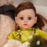 Păpușă Reborn Interactivă de 35 cm cu Corp Textil și Voce 