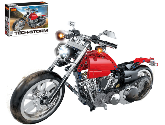 Motocicleta Tech-Storm, Set de Constructie 573 piese