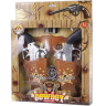 Set 2 Revolvere Cowboy cu Tocuri și Insignă