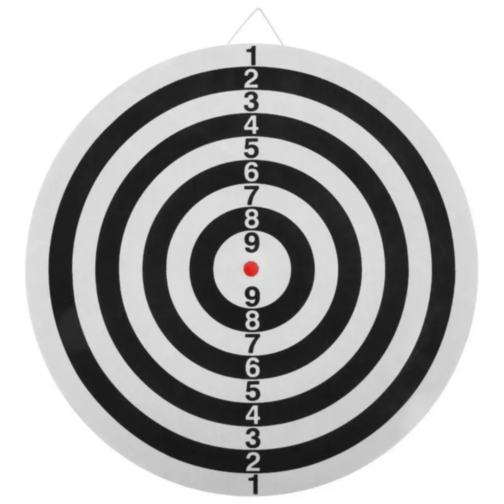 Set Darts Cu Două Fețe și 6 Săgeți Metalice