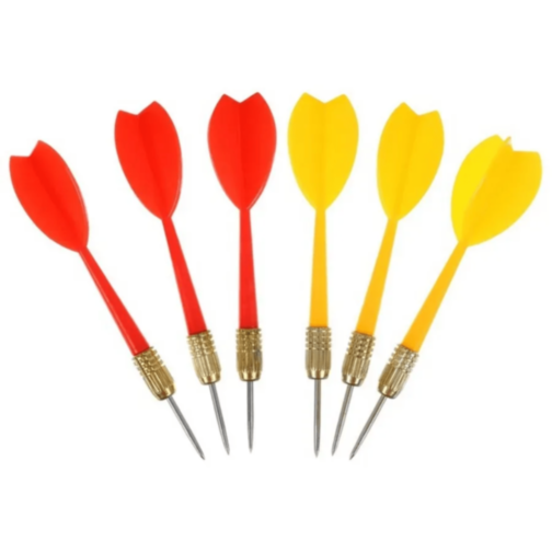 Set Darts Cu Două Fețe și 6 Săgeți Metalice
