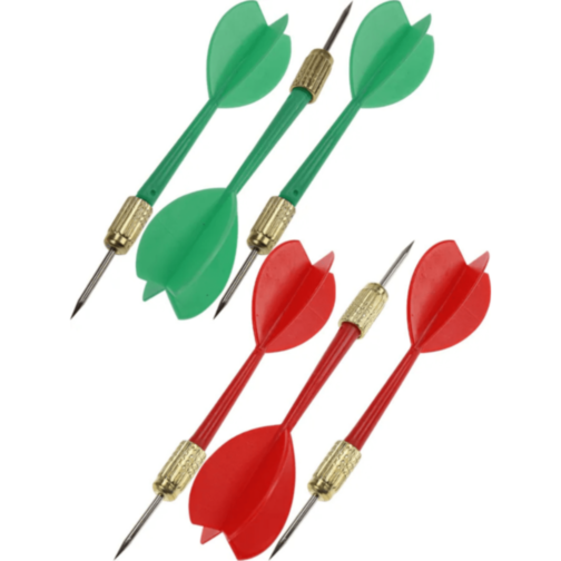 Set Darts Cu Două Fețe și 6 Săgeți Metalice