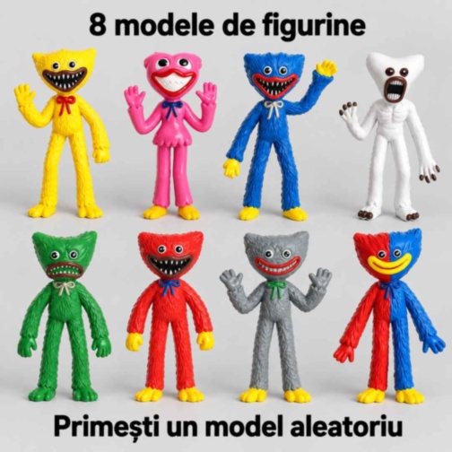 Figurină surpriză Huggy Wuggy cu carte de colecție
