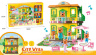 Casa Три Кота cu 5 Figurine, lumini și sunete