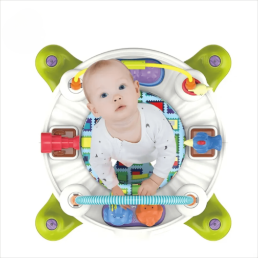 Centru de Activități 5 în 1 pentru Bebeluși cu Salteluță, Masă Interactivă și Mers Asistat