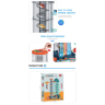 Set Parcare Etajată cu Lift și Mașinuțe Interactive