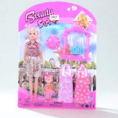 Păpușă Beauty Girl cu Rochii și Accesorii (culori aleatorii) | image
