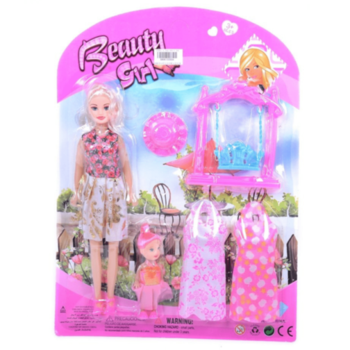 Păpușă Beauty Girl cu Rochii și Accesorii (culori aleatorii)