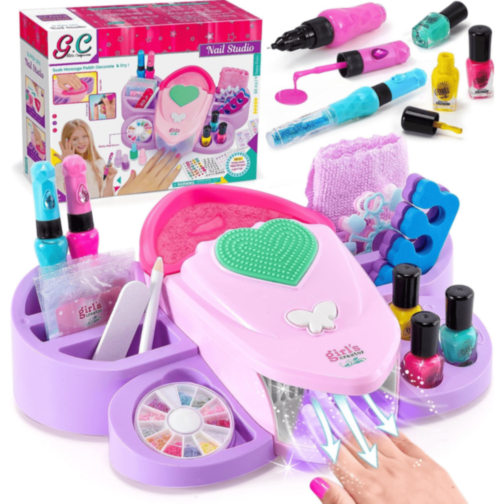 Set Manichiură și Pedichiură pentru Fetițe cu Accesorii