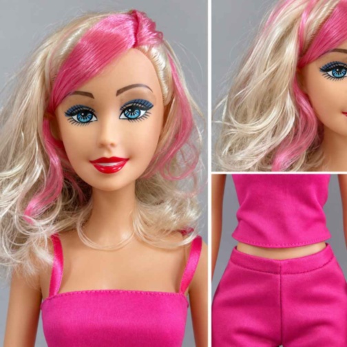 Păpușă mare muzicală de 70 cm cu păr blond