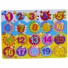 Puzzle Incastru din Lemn cu Cifre