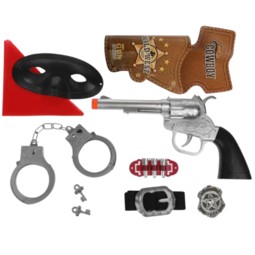 Set Cowboy cu revolver cu sunete și accesorii – Western Adventure