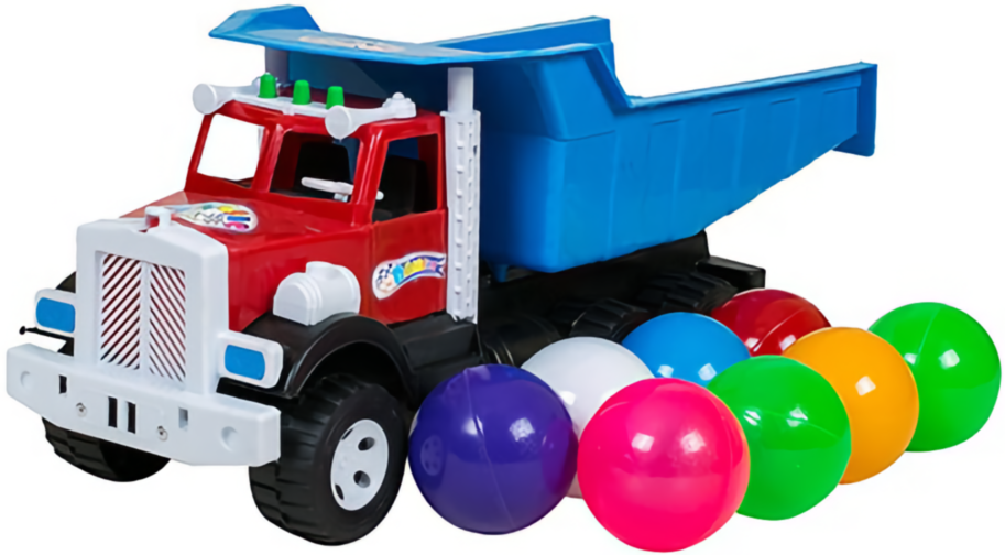Camion Încărcat cu Bile Colorate, 52cm  