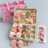 Set accesorii de păr pentru fetițe, cu cutie organizatoare
