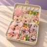 Set accesorii de păr pentru fetițe, cu cutie organizatoare
