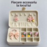 Set accesorii de păr pentru fetițe, cu cutie organizatoare