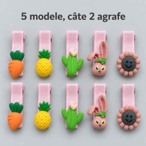 Set accesorii de păr pentru fetițe, cu cutie organizatoare