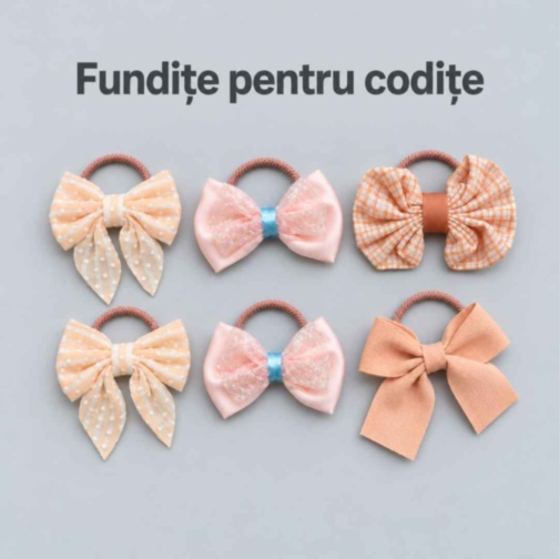 Set accesorii de păr pentru fetițe, cu cutie organizatoare