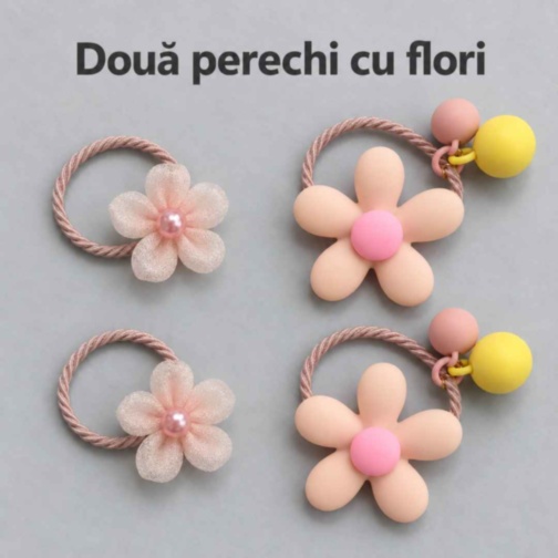 Set accesorii de păr pentru fetițe, cu cutie organizatoare