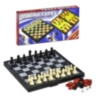 Joc de Dame, Șah și Table , set 3 în 1 Magnetic, 29 cm