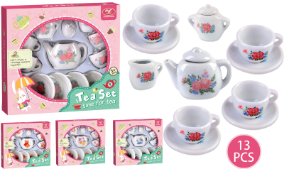 Set Ceainic cu Cești din Ceramică, 13 Piese | image