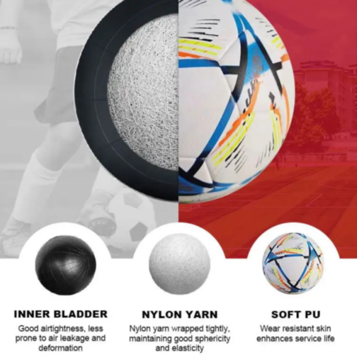 Minge de Fotbal pentru Gazon și Sală (culoare aleatorie)