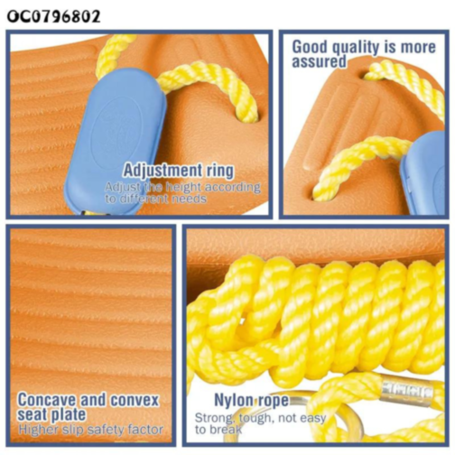 Leagăn ajustabil pentru copii, portocaliu