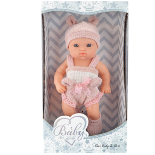 Păpușă Bebeluș din Vinil de 20 cm cu Haine Tricotate și Corp pentru Băiță