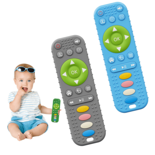 Telecomandă de Jucărie din Silicon pentru Bebeluși (culoare aleatorie)