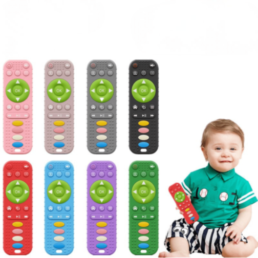 Telecomandă de Jucărie din Silicon pentru Bebeluși (culoare aleatorie)