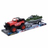Mașina Off-Road cu Platformă de Tractare și Vapor de Luptă, 50cm